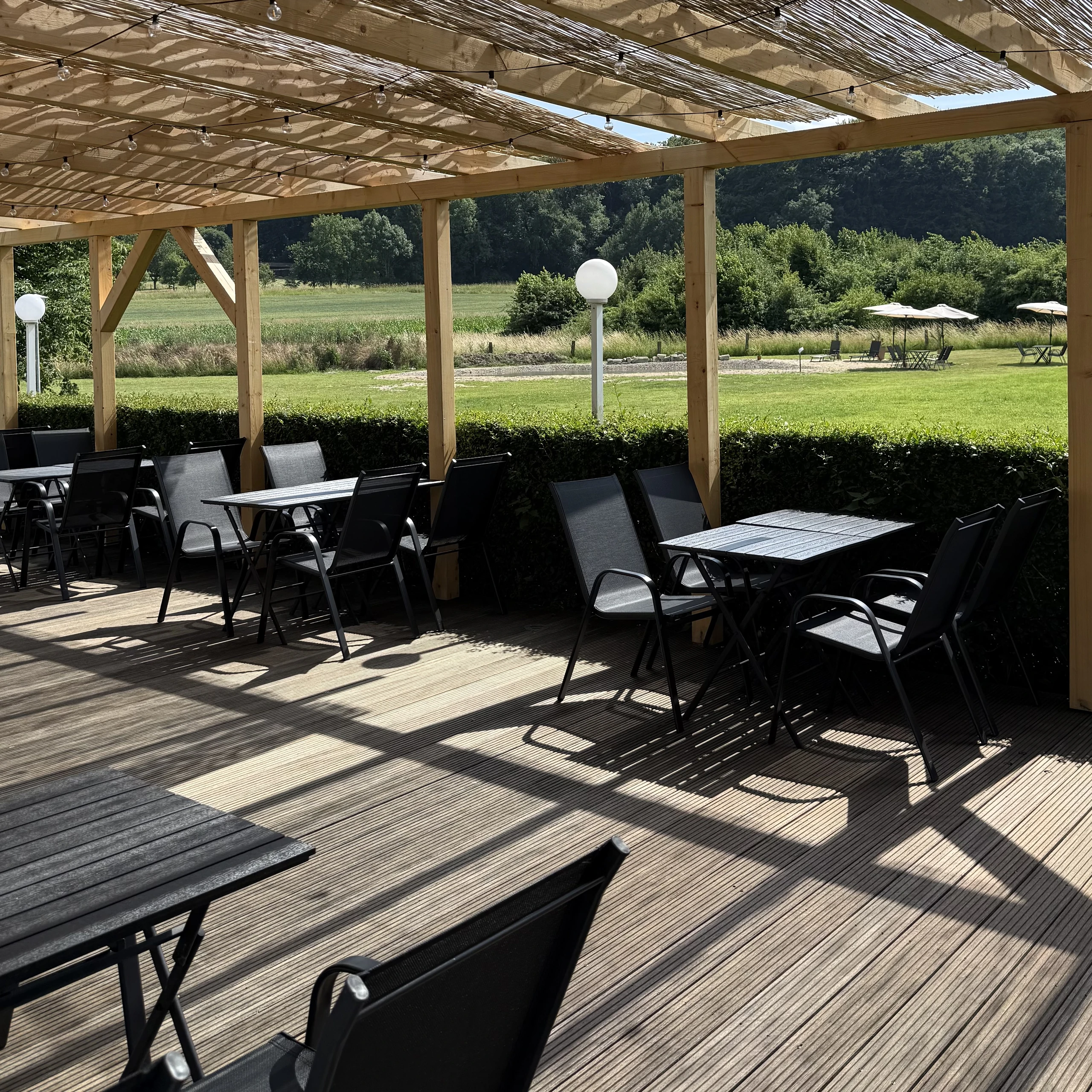 Sommerlicher Empfang auf der Wiese